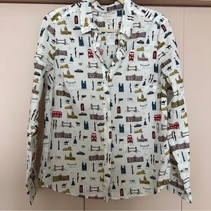 Boden Classic Shirt Whimsical London Print